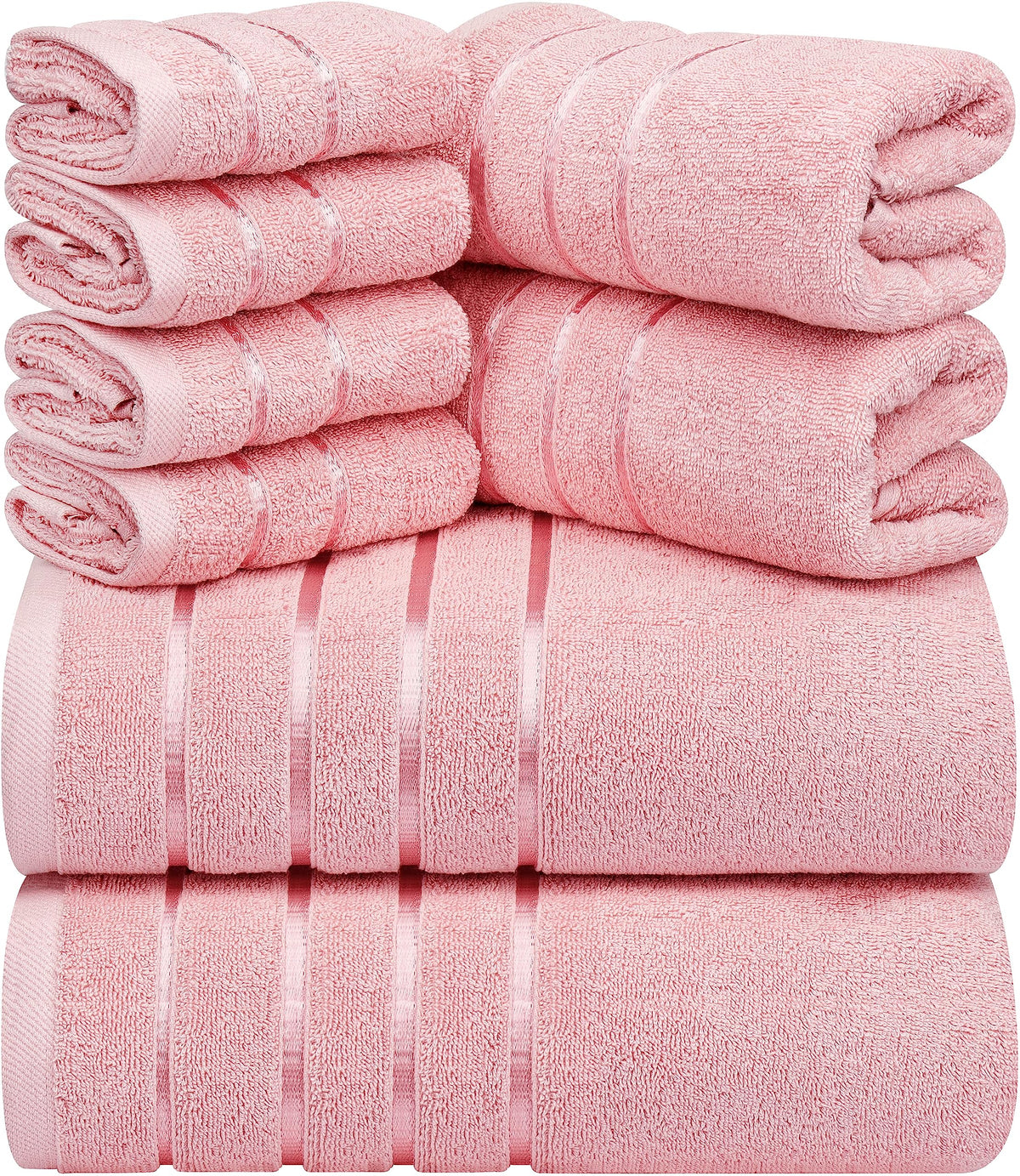 Viscose Stripe Towel Set – 8 Piece