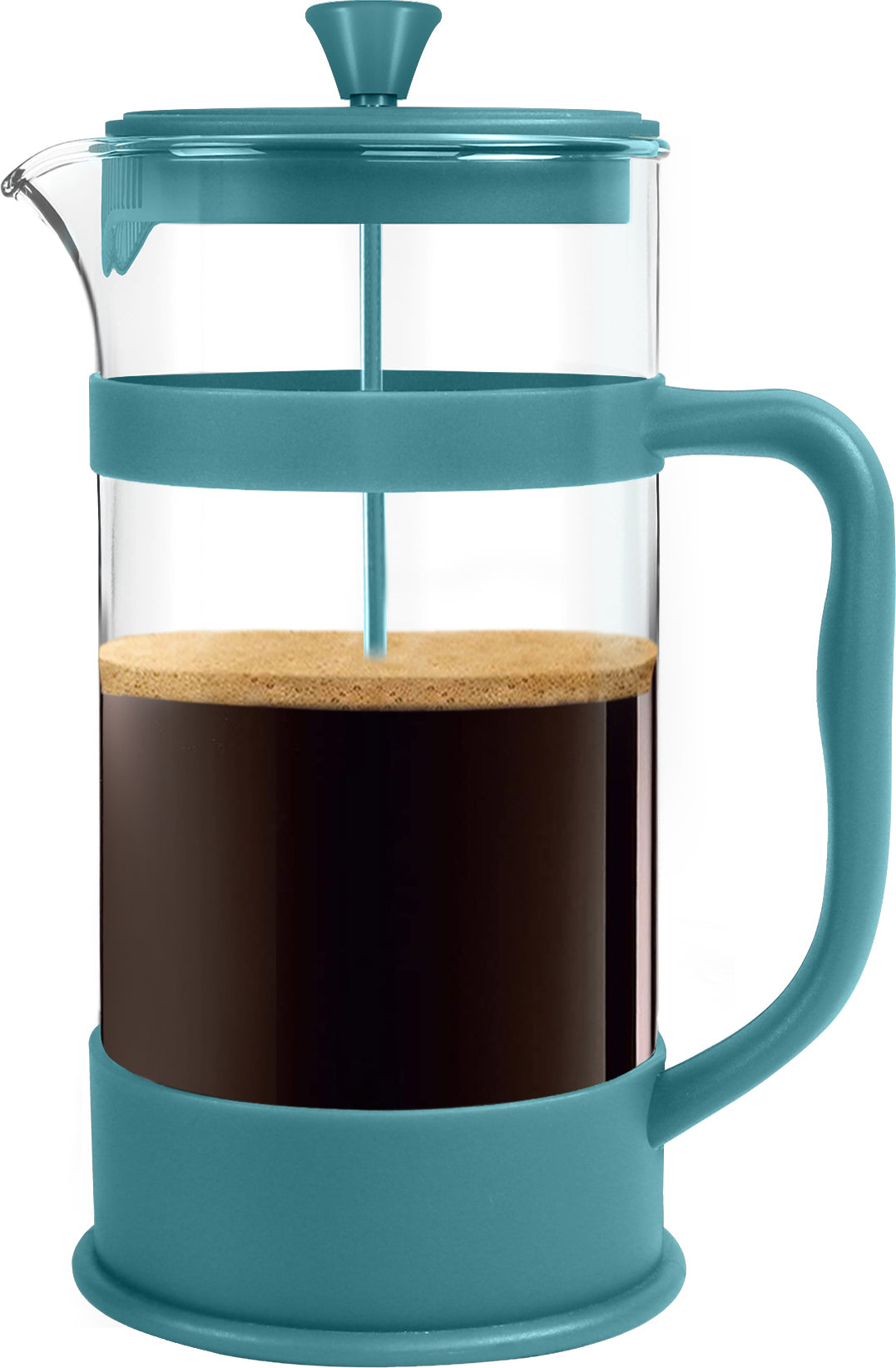 Glass French Press Coffee Maker - 34 Oz / Aqua