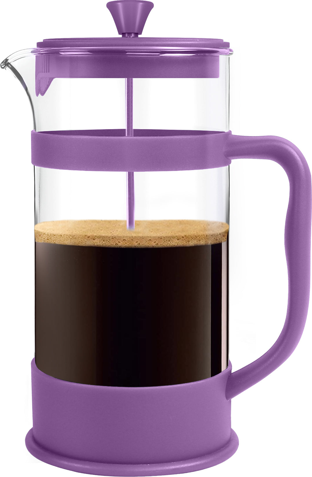 Glass French Press Coffee Maker - 34 Oz / Plum