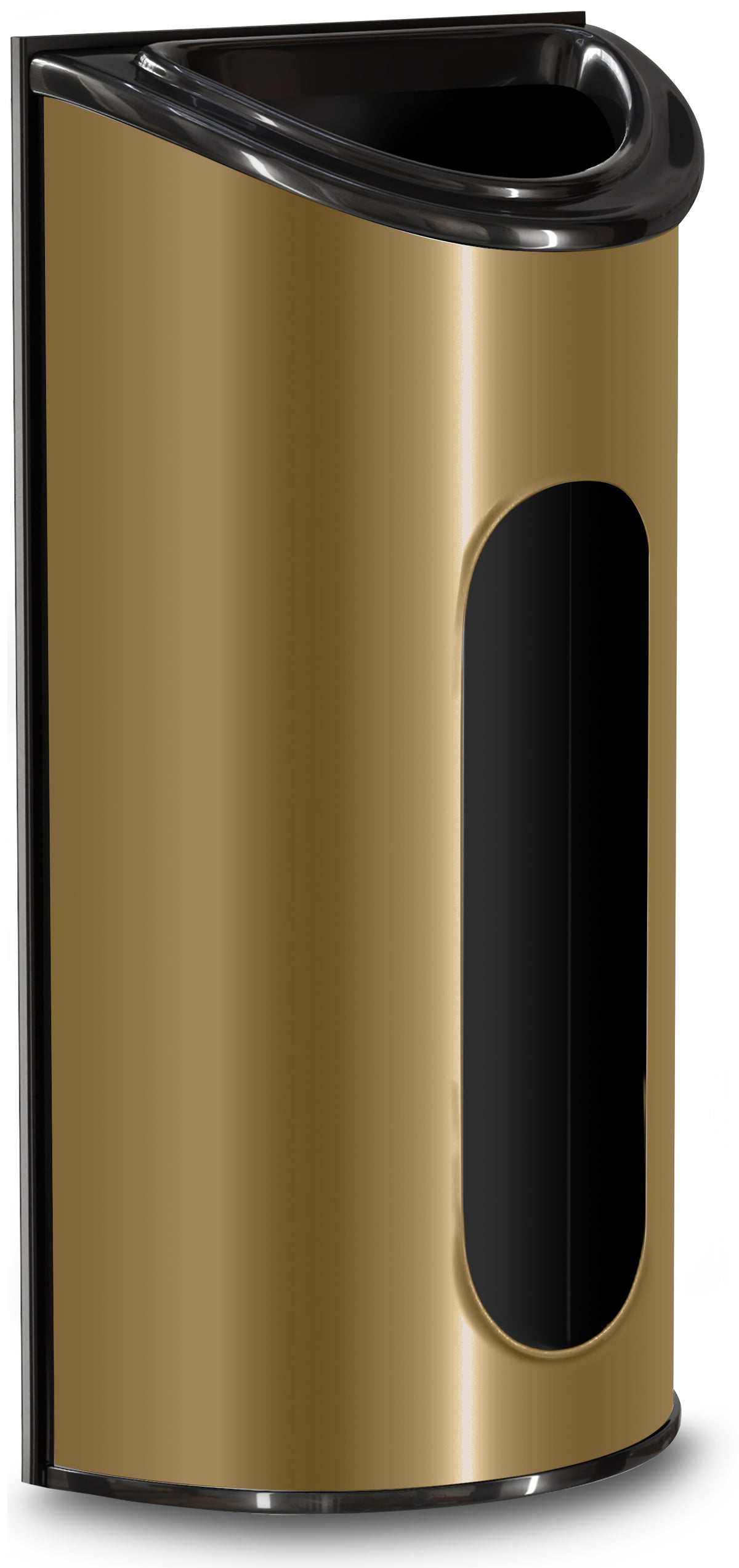 Wall-Mounted Grocery Bag Holder - Gold