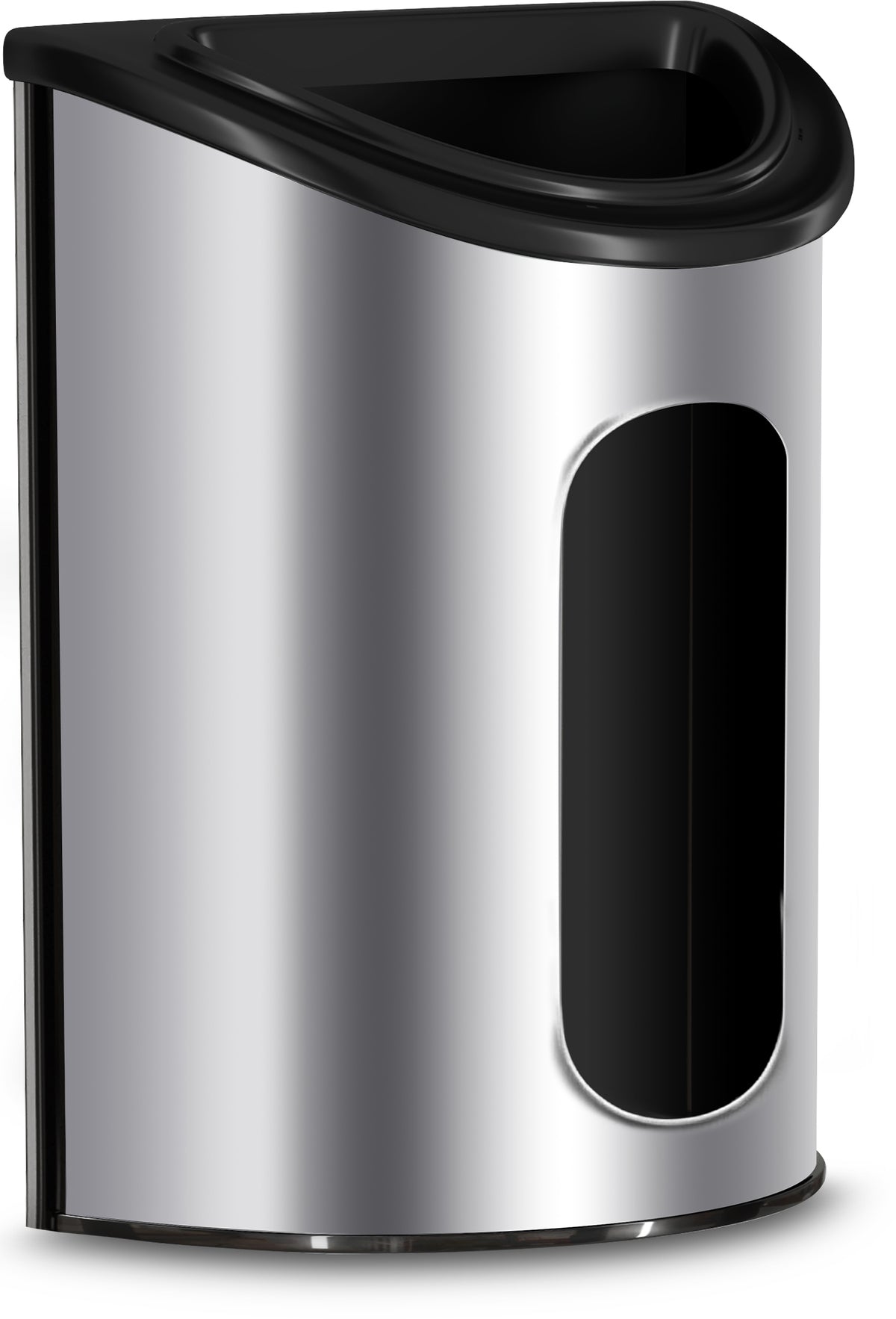 Stainless Steel Grocery Bag Holder - Silver